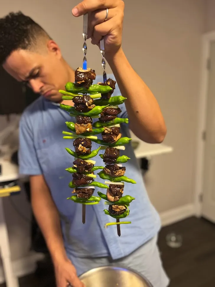 Andrei cooking