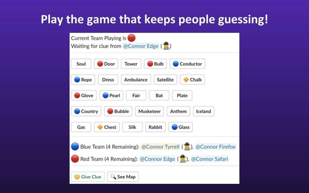 Codenames in Slack