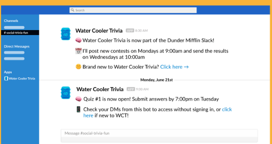 Trivia for Slack