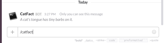 Catfacts for Slack